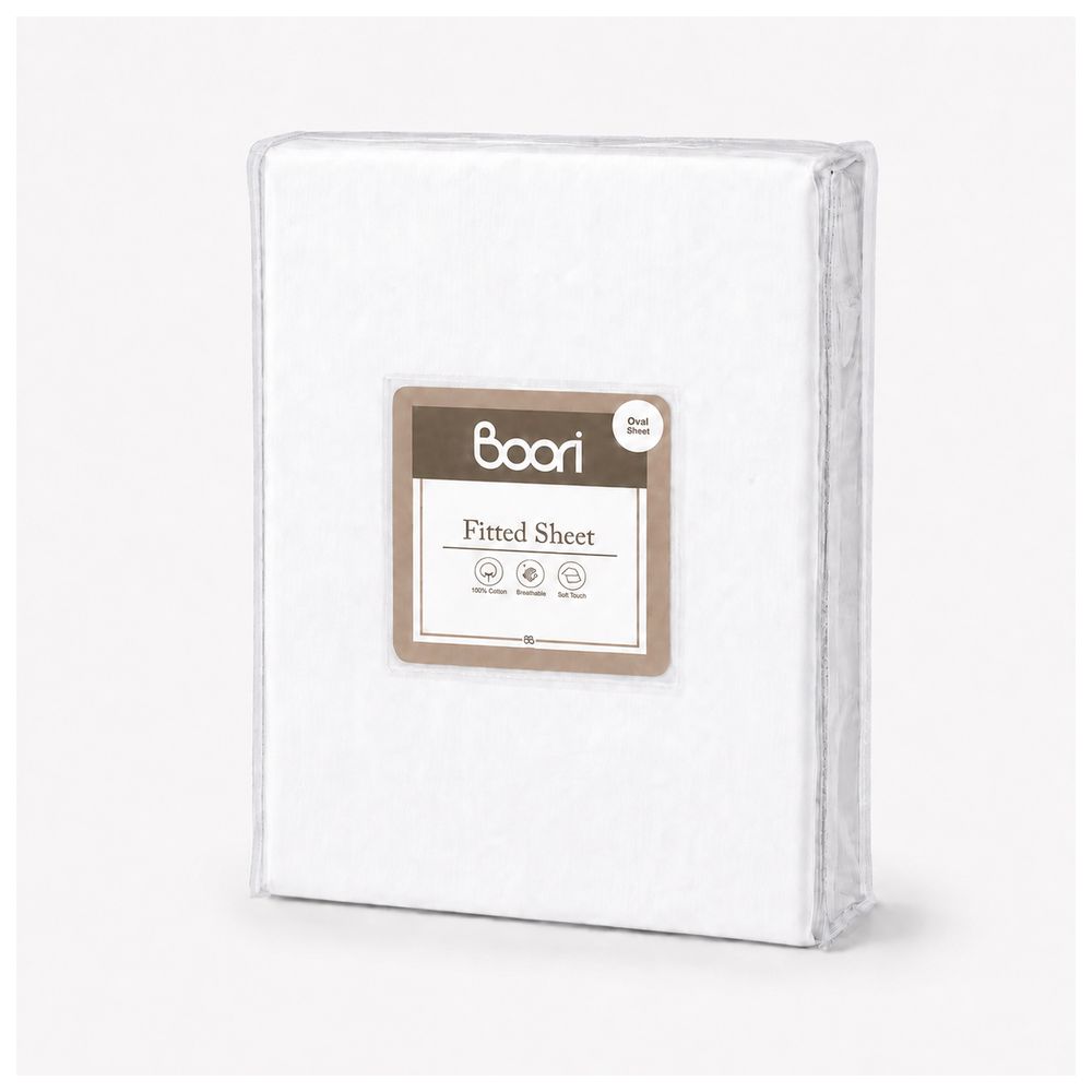 Boori - Oval Cot Jersey Fitted Sheet