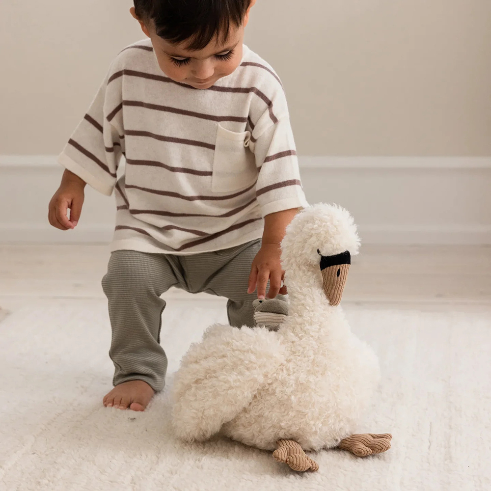 Sebra - Activity Soft Toy - Swan
