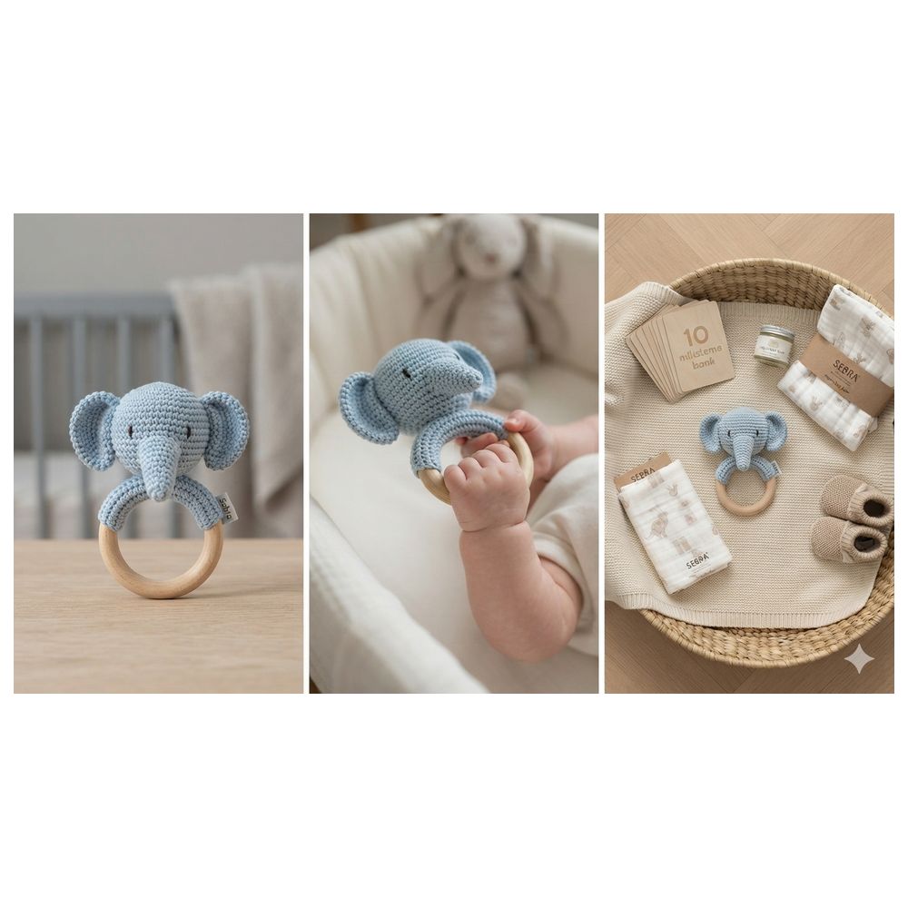 Sebra - Fanto Crochet Ring Rattle Toy