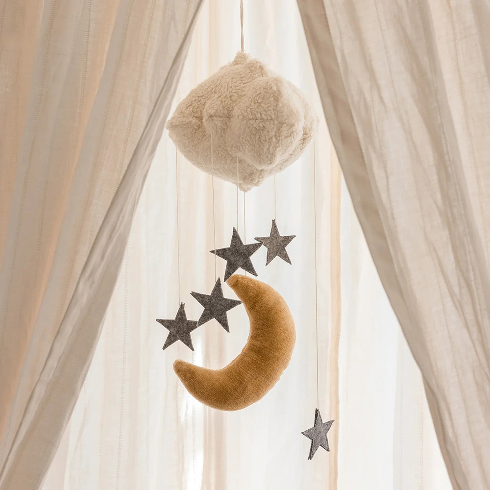 Sebra - Baby Cot Mobile - Moon And Stars