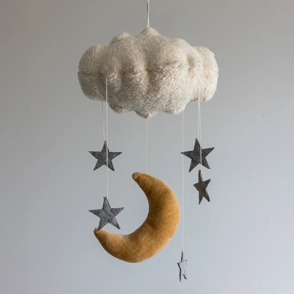 Sebra - Baby Cot Mobile - Moon And Stars