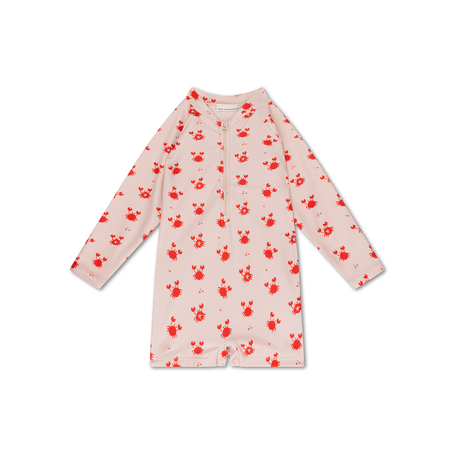 Swim Essentials Oh Crab Printed Baby Swimsuit - Cream