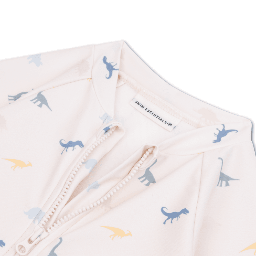 Swim Essentials Dino Printed Baby Swimsuit - Cream