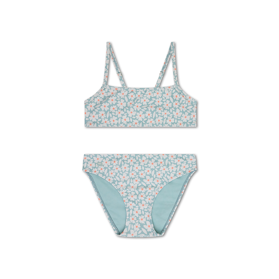 Swim Essentials Girls' Florish Bikini - Green - 2 Pcs