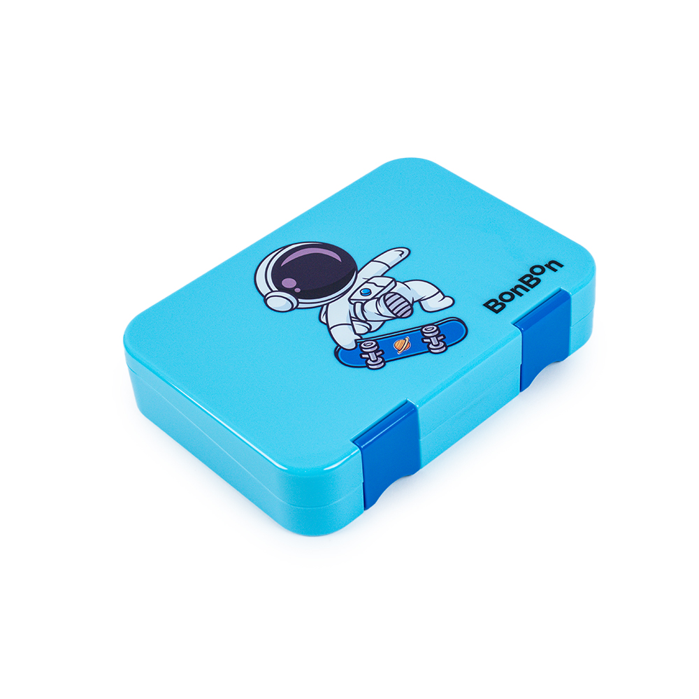 Bonbon - Personalized Prime 4-6 Compartment Leakproof Lunchbox - Skater Astro