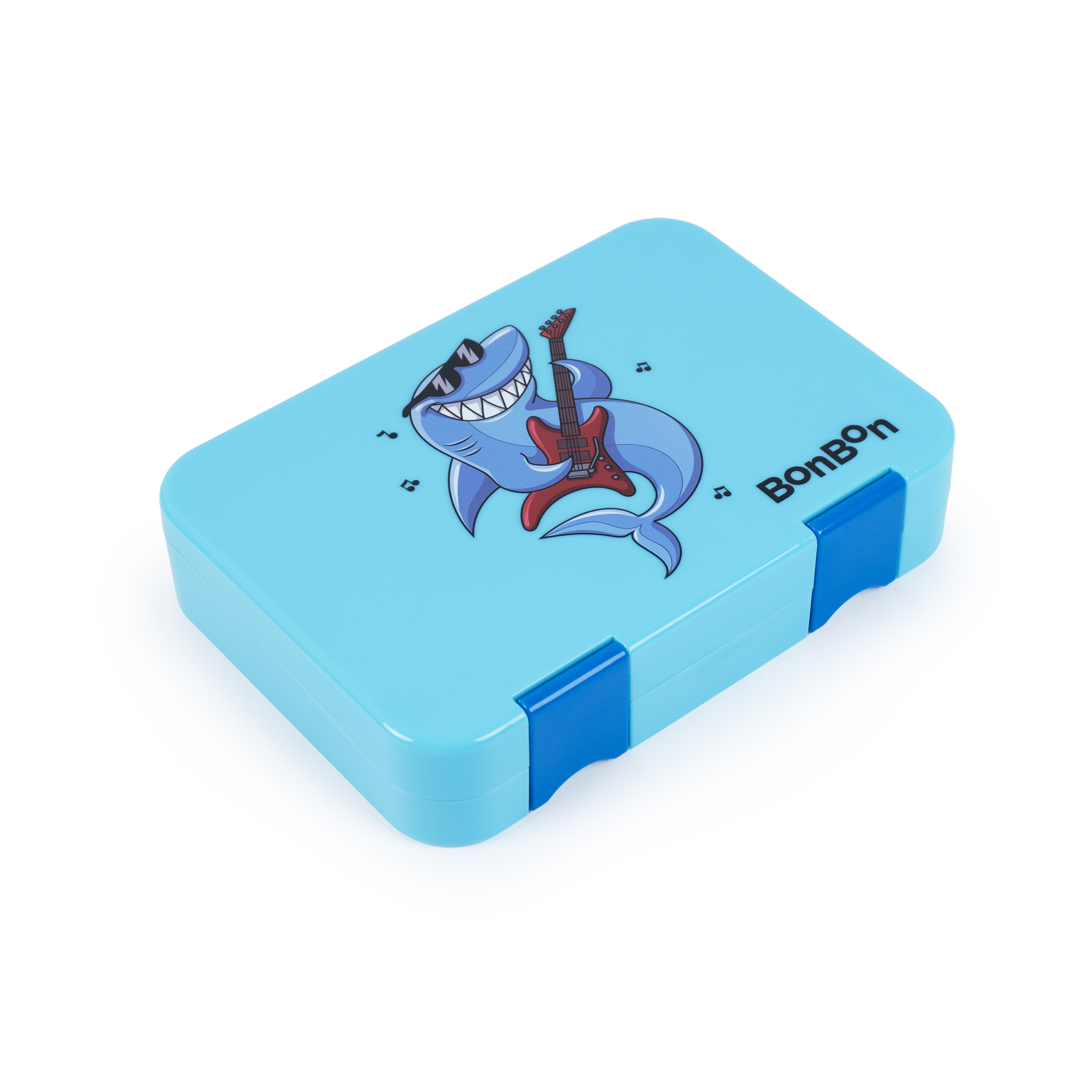 Bonbon - Personalized Prime 4-6 Compartment Leakproof Lunchbox - Shark Rock