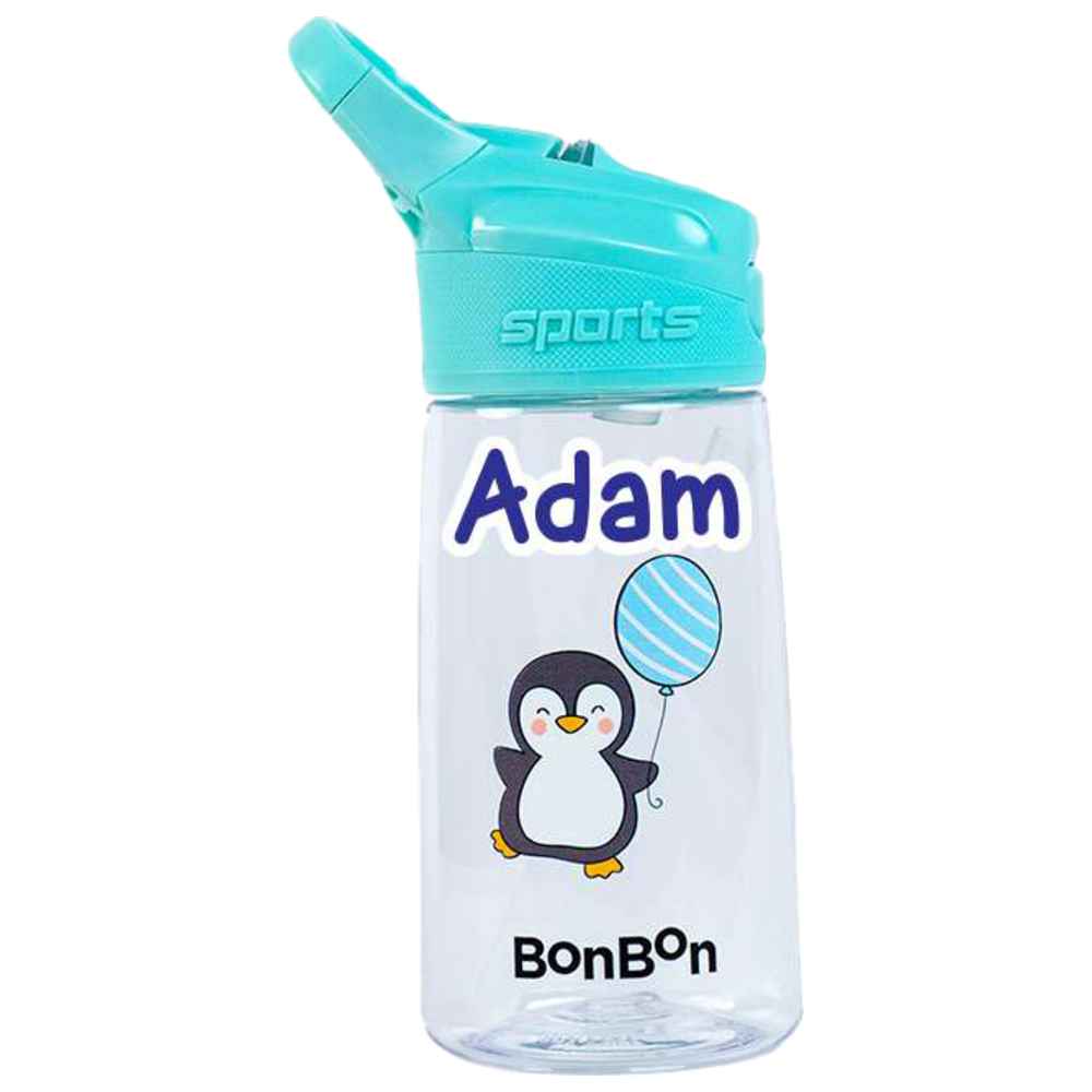 Bonbon - Personalized Elite Tritan Kids Water Bottle 450ml - Cute Penguin