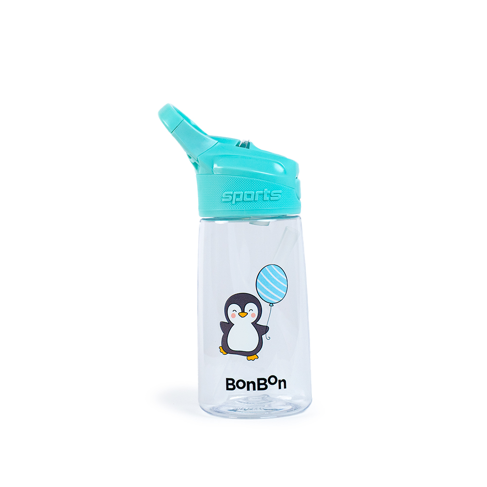 Bonbon - Personalized Elite Tritan Kids Water Bottle 450ml - Cute Penguin