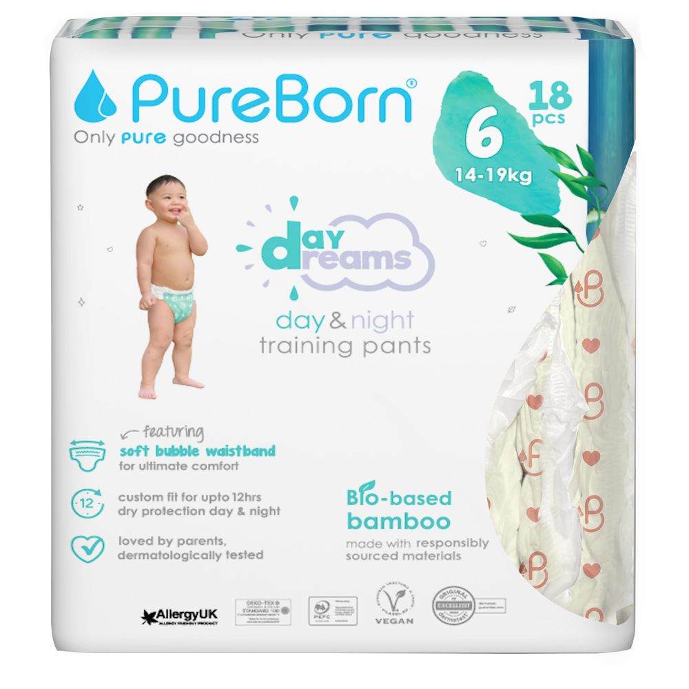 بيور بورن - حفاظات داي دريمز مقاس 6 - 14-19 كغ - 18 حفاض