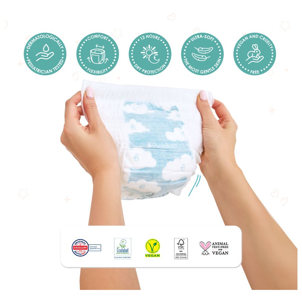 Pureborn - Daydreams Diaper Pants - Size 4 - 9-15 kg - 22 Count