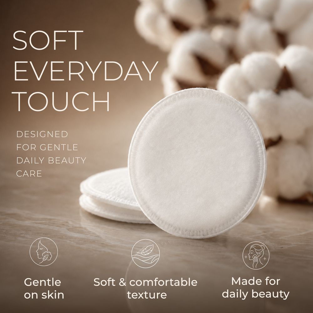 Kokoshi - Premium Make Up Cotton Pads - White