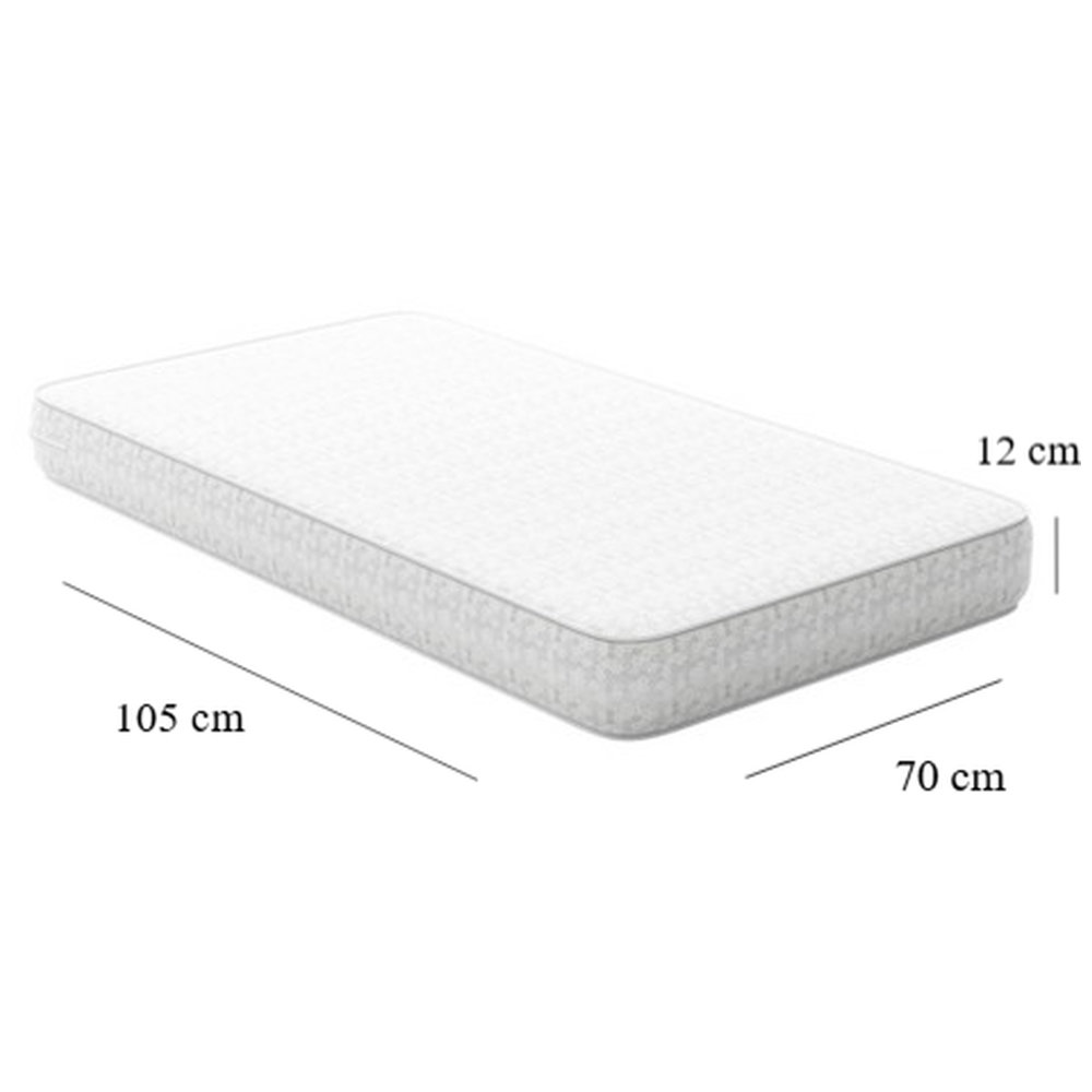 Bebesitos - American Quilt Baby Cot Thick Mattress - White - 105x70x12cm