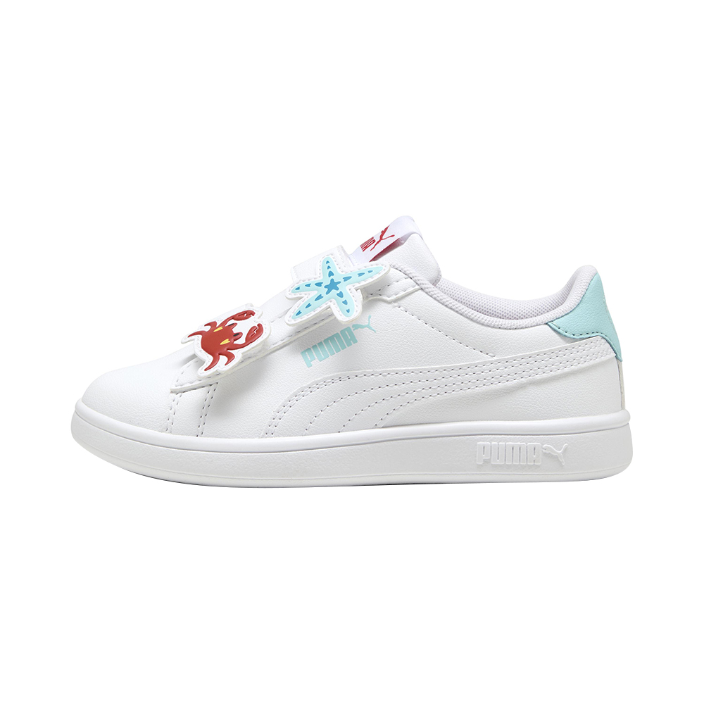 Puma Smash 3.0 Badges V PS Sneakers - Safe Lake/Red Fire