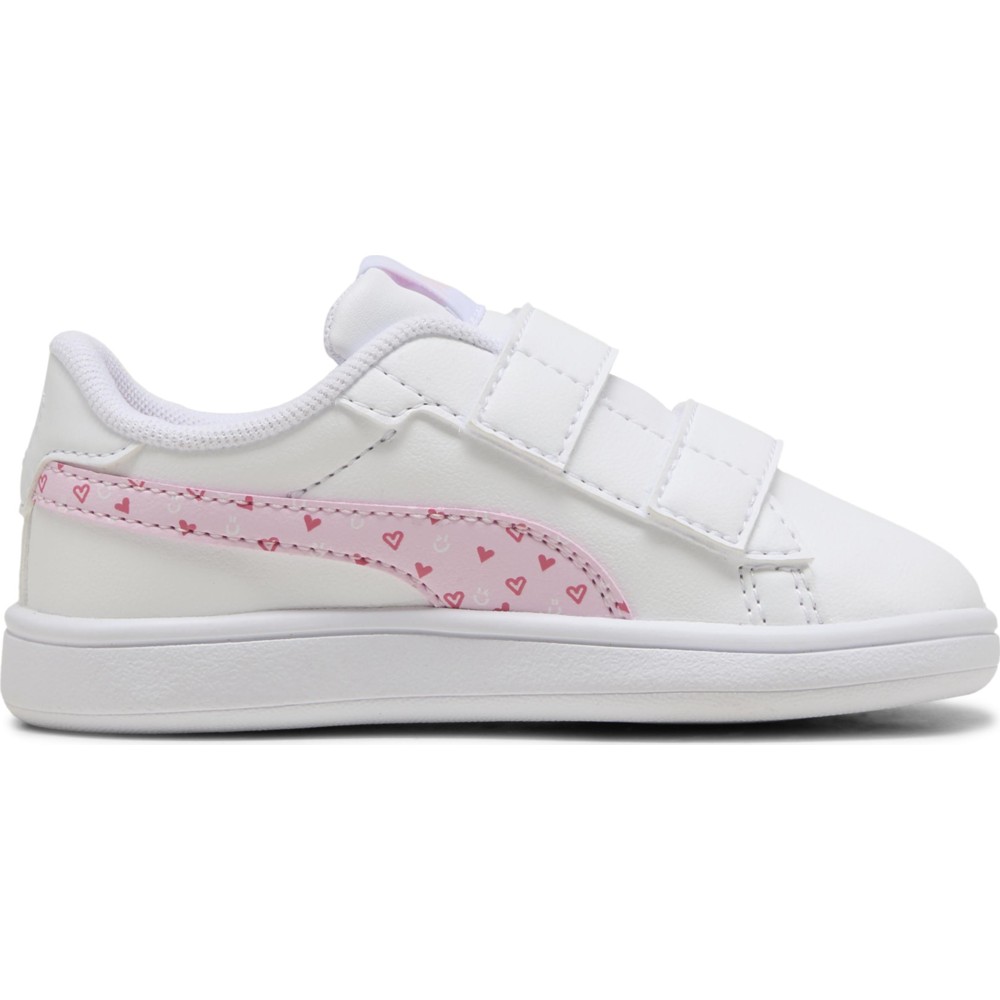 Puma Girl's Smash 3.0 Hearty V LNF Sneakers - White