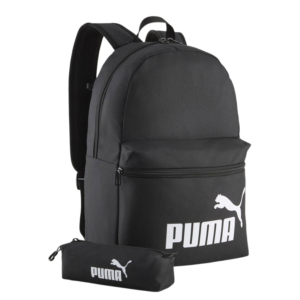 Puma - Phase Backpack With Pencil Case - Black - 17-Inch - 2 Pcs