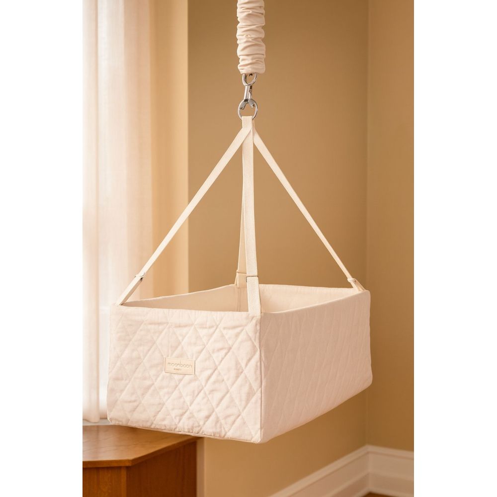 Moonboon Baby Cradle With Foam Mattress Nature