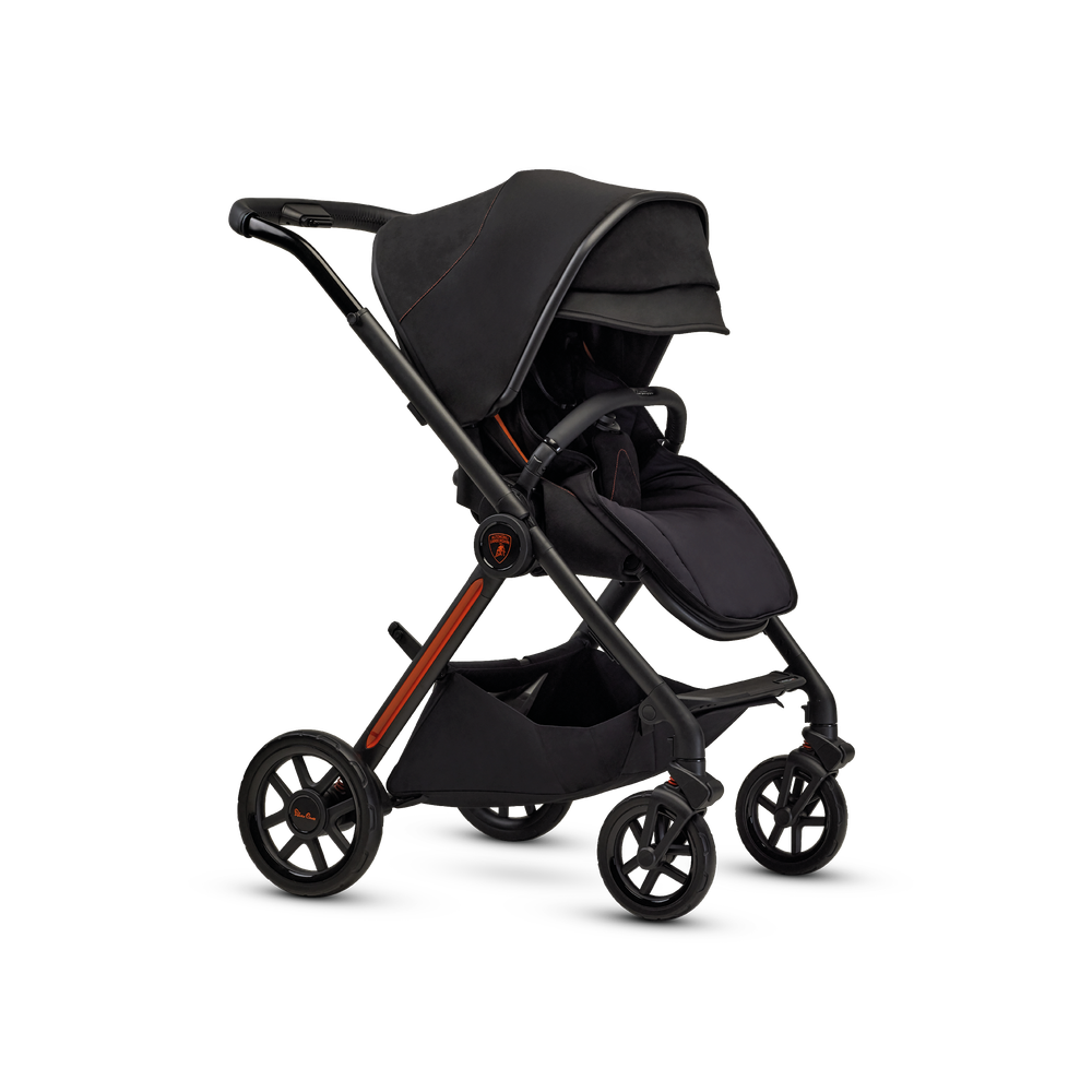 Silver Cross - Lamborghini Reef Al Arancio Stroller With Carrycot - Black