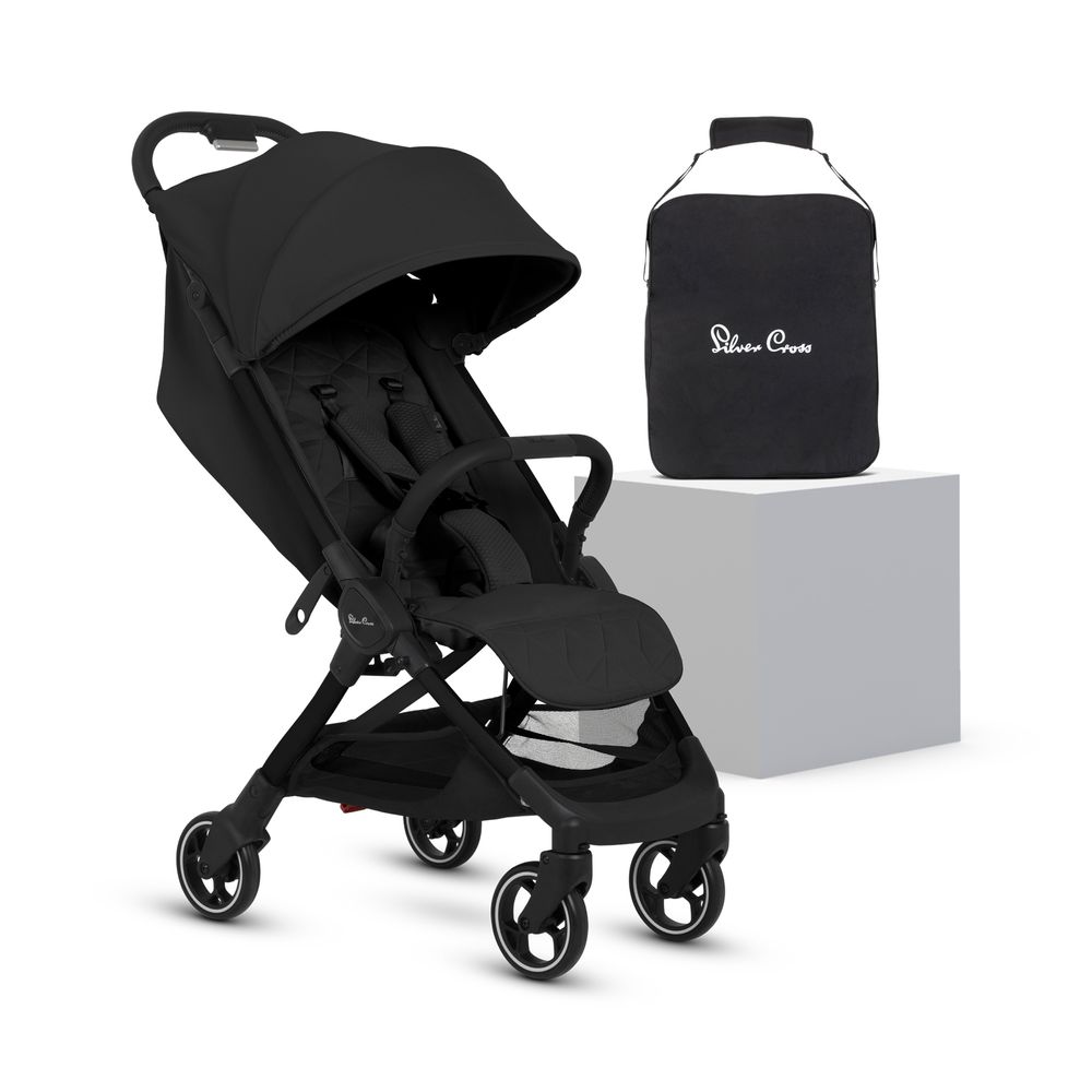 Silver Cross - Clic 2 Lightweight Stroller 2025 & Storage Bag Set - Space