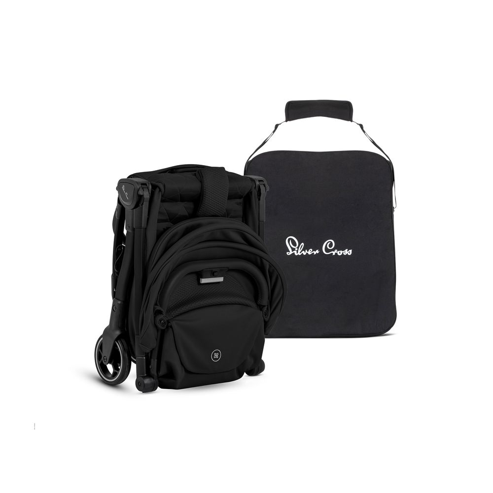 Silver Cross - Clic 2 Lightweight Stroller 2025 & Storage Bag Set - Space