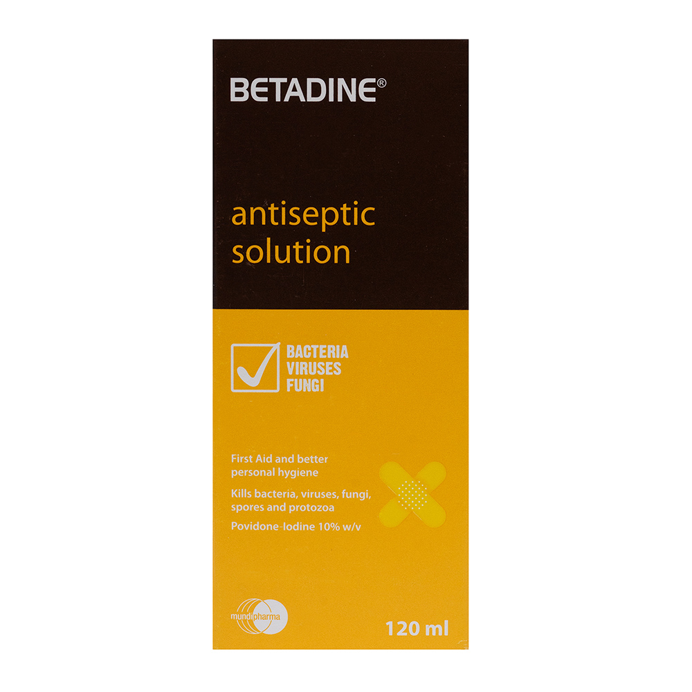 Betadine - Antiseptic Solution - 120 ml
