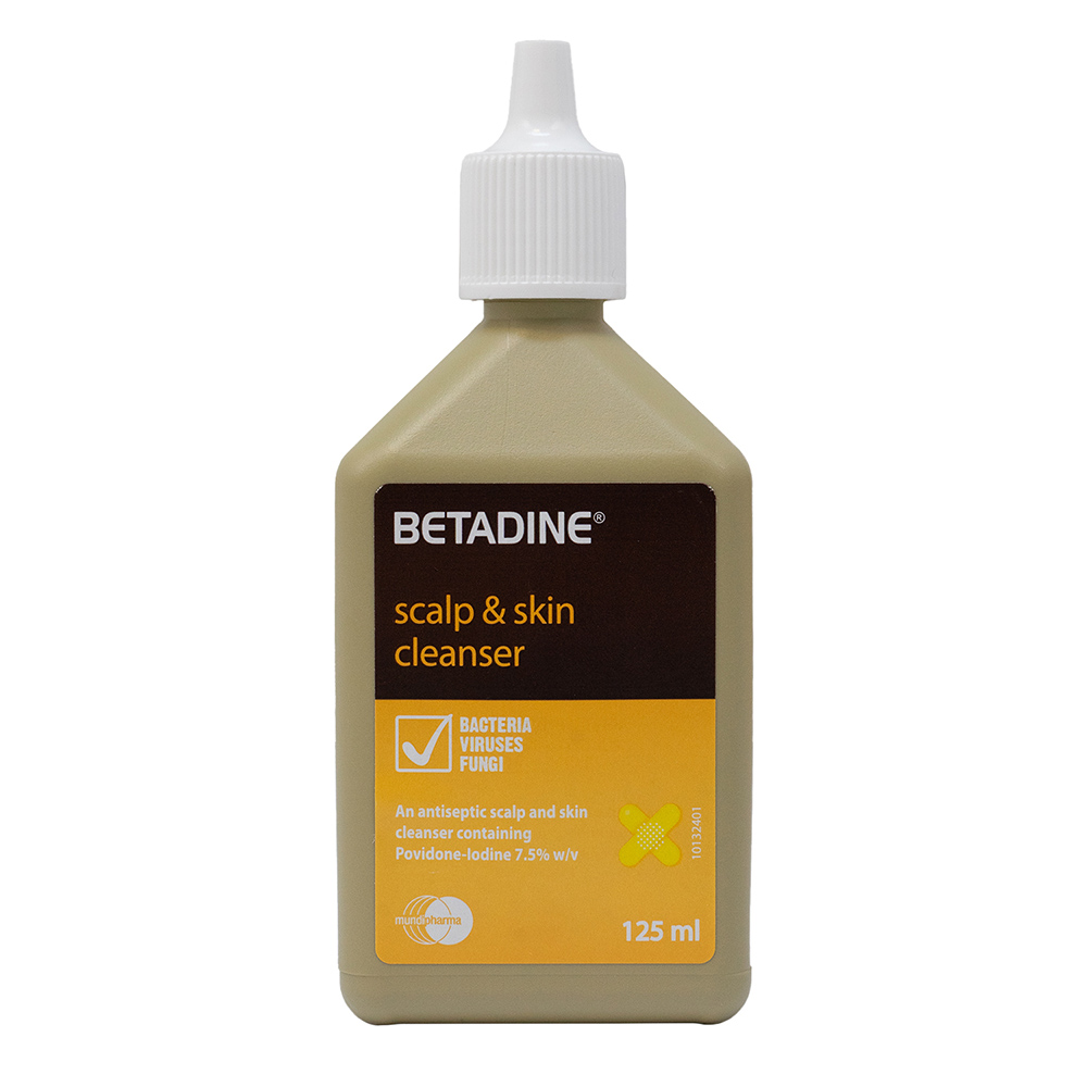 Betadine - Scalp And Skin Cleanser - 125 ml
