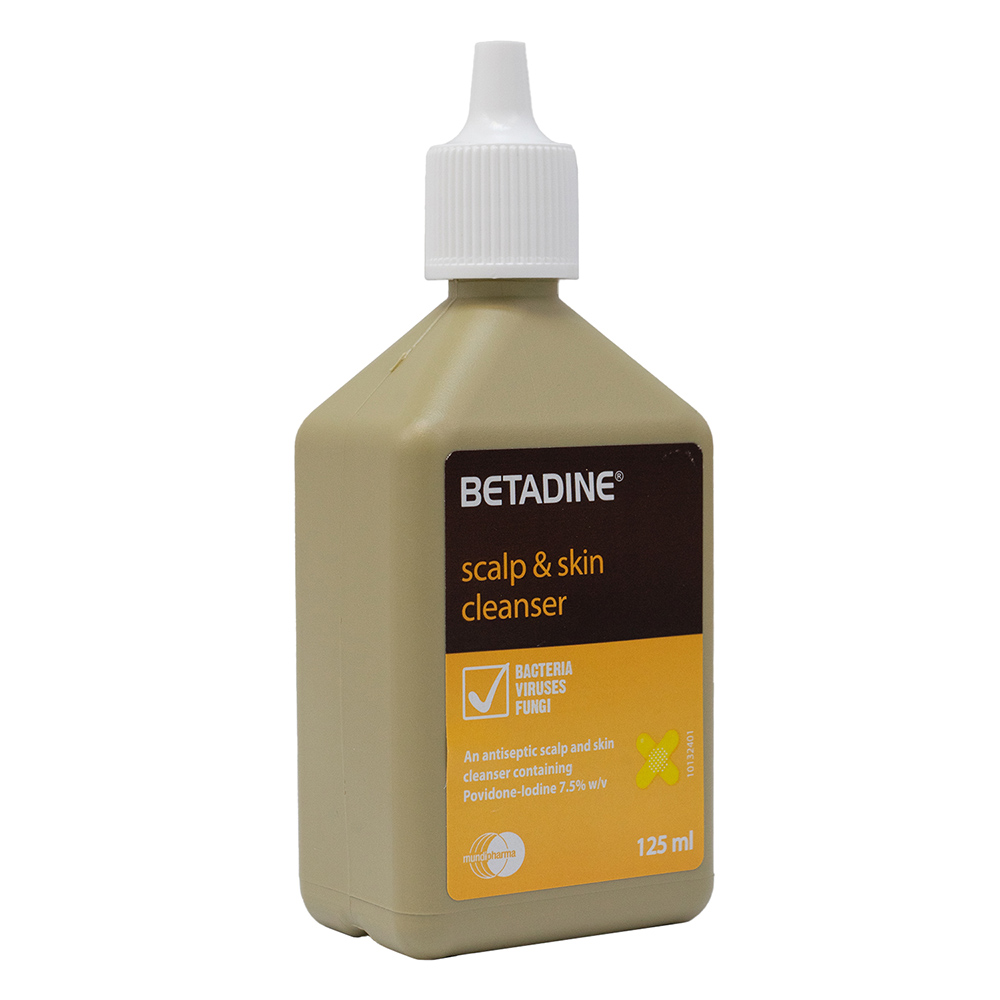 Betadine - Scalp And Skin Cleanser - 125 ml