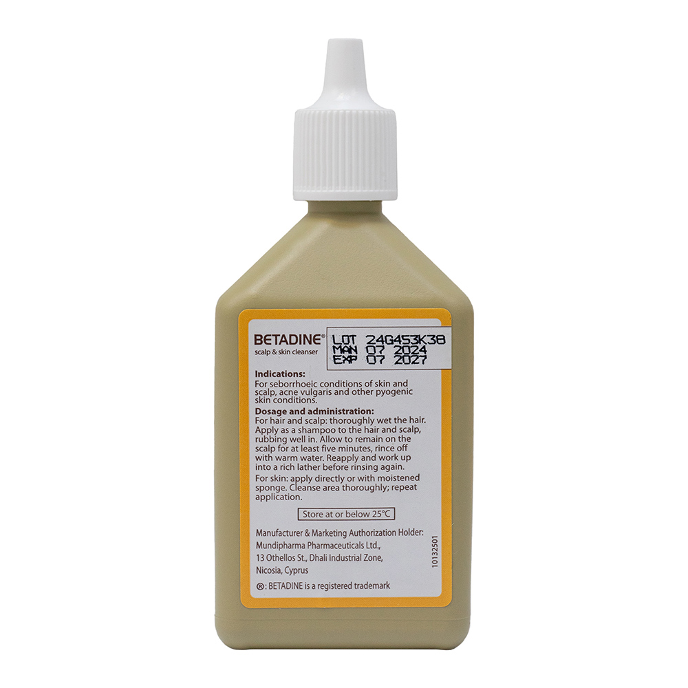 Betadine - Scalp And Skin Cleanser - 125 ml