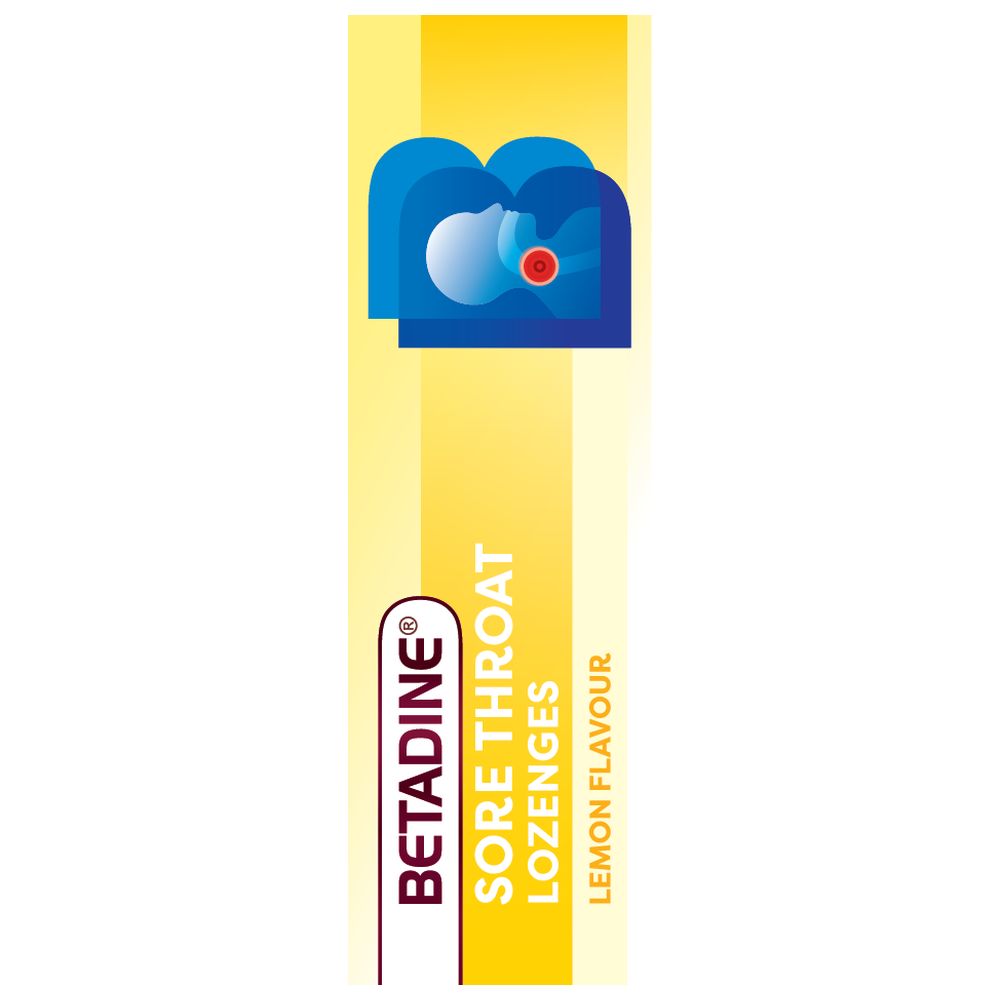 Betadine - Sore Throat Lozenges - Lemon - 24 Pcs
