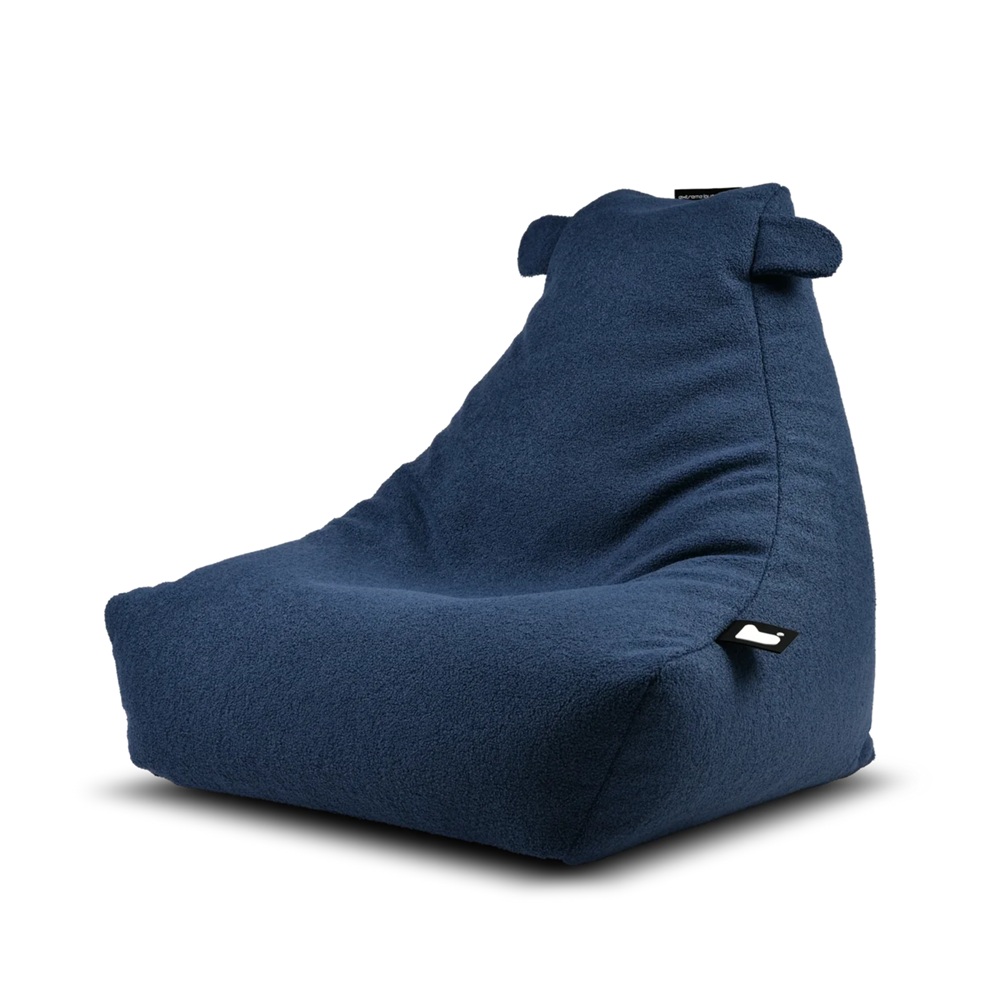 Extreme Lounging Mini Teddy Bean Bag - Navy Blue
