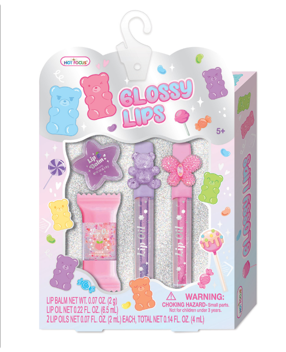 Hot Focus - Glossy Lips - 4 Pc Set