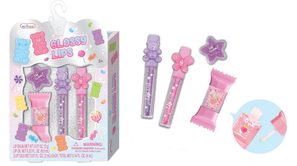 Hot Focus - Glossy Lips - 4 Pc Set