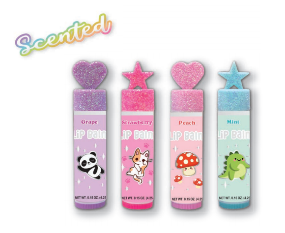 Hot Focus - Critter Kisses Lip Balm Set - Multicolor - Pack of 4 - 4.25 gm