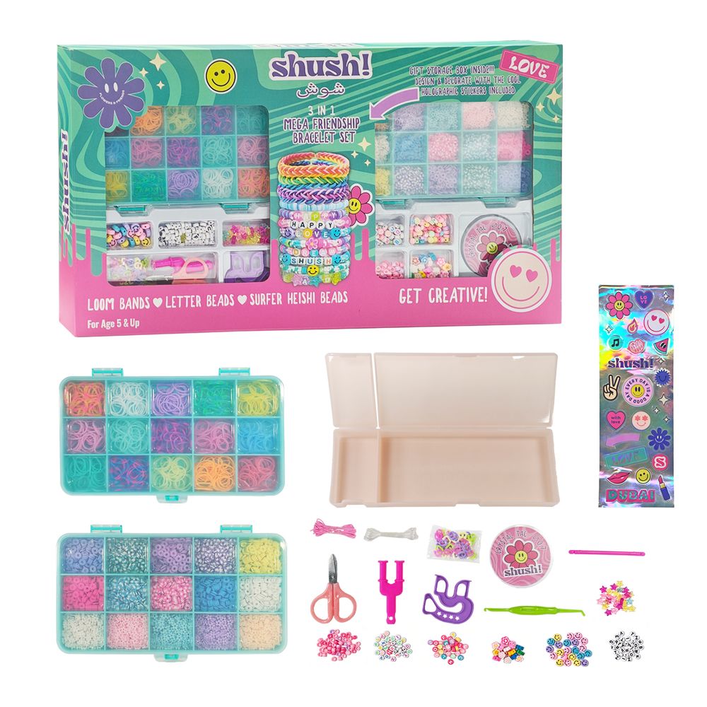 Shush! - Mega Friendship Bracelet Set - 45 Pc Set