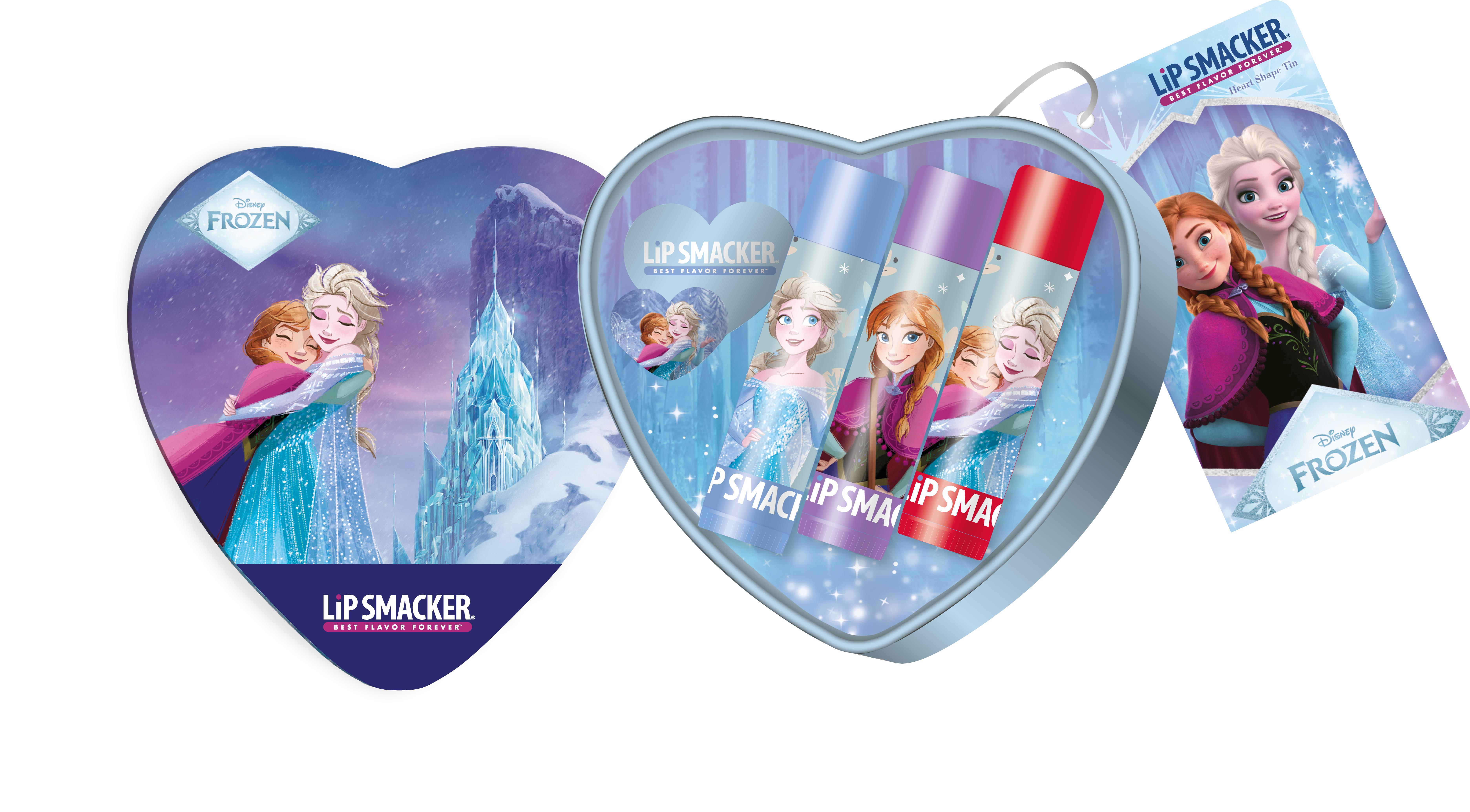 Lip Smacker - Disney Frozen Lip Gloss Heart Shape Tin - Pack Of 3