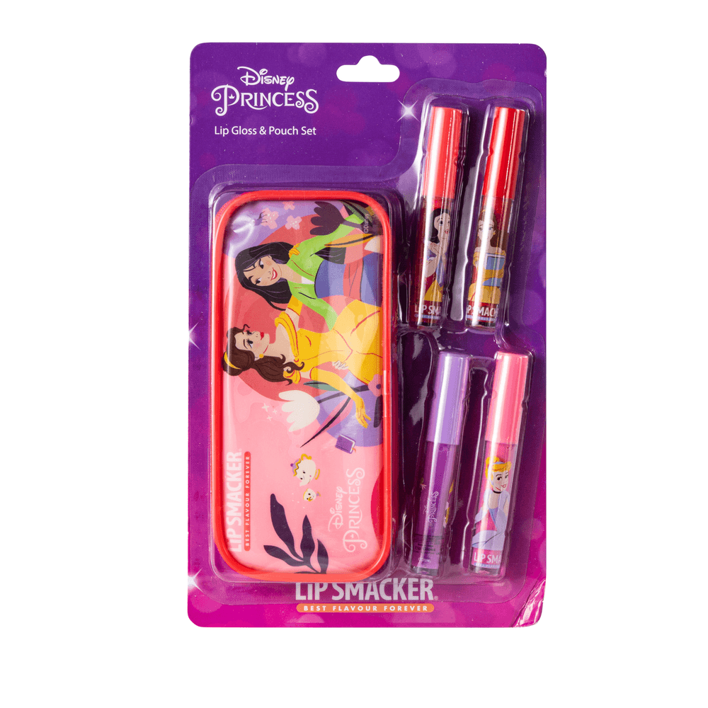 Lip Smacker - Princess Lip Gloss & Pouch Set - 5 Pc Set