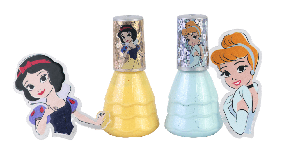 Lip Smacker - Princess Nail Polish Set - Snow White & Cinderella - 2 Pc Set