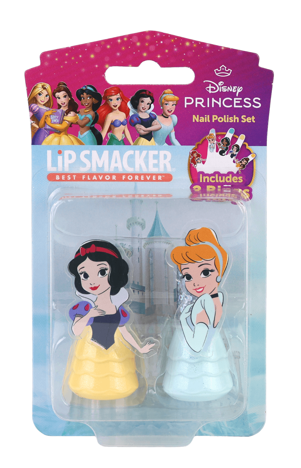 Lip Smacker - Princess Nail Polish Set - Snow White & Cinderella - 2 Pc Set