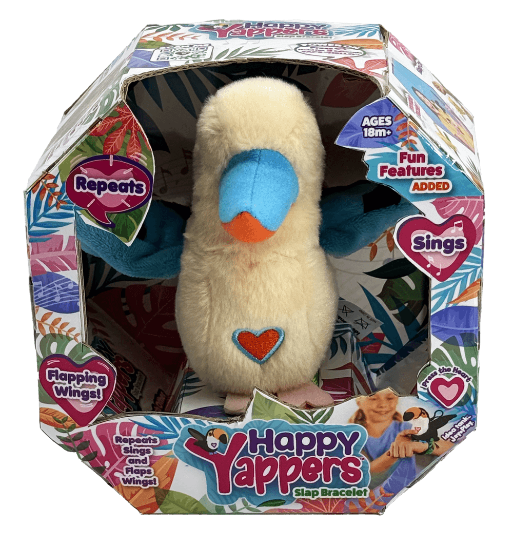 Happy Yappers - White Kookaburra Plush Toy - White