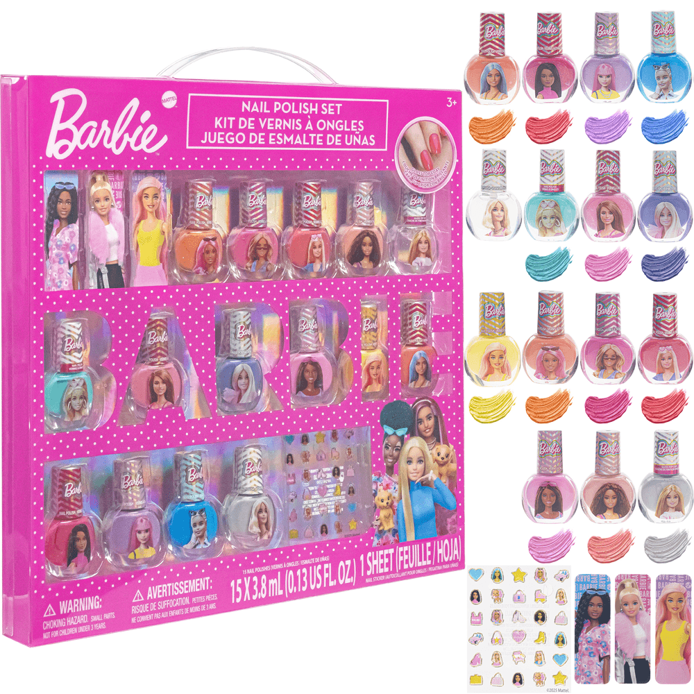 TownleyGirl - Barbie Nail Polish Set - Multicolor - 18 Pcs