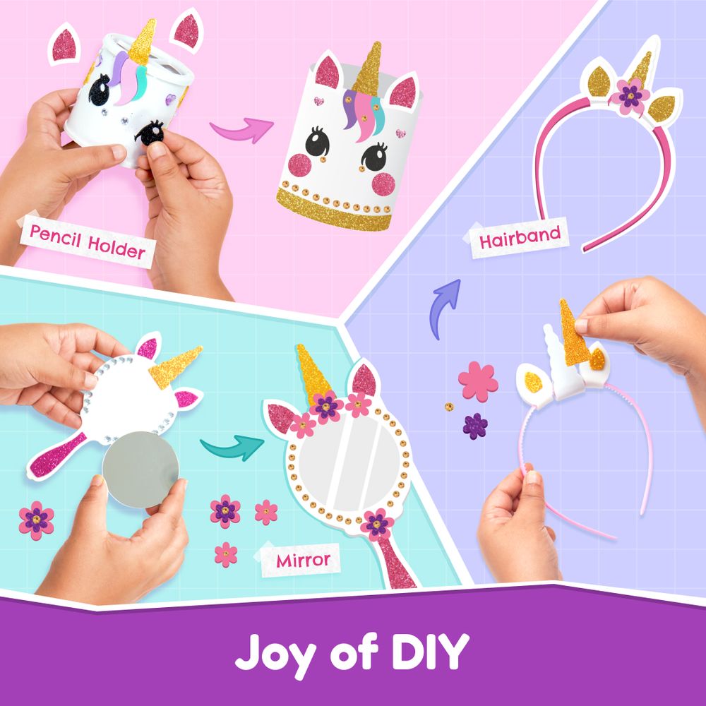Bloomingo - Unicorn Universe Art & Craft Kit - Multicolor - 200 Plus Pcs