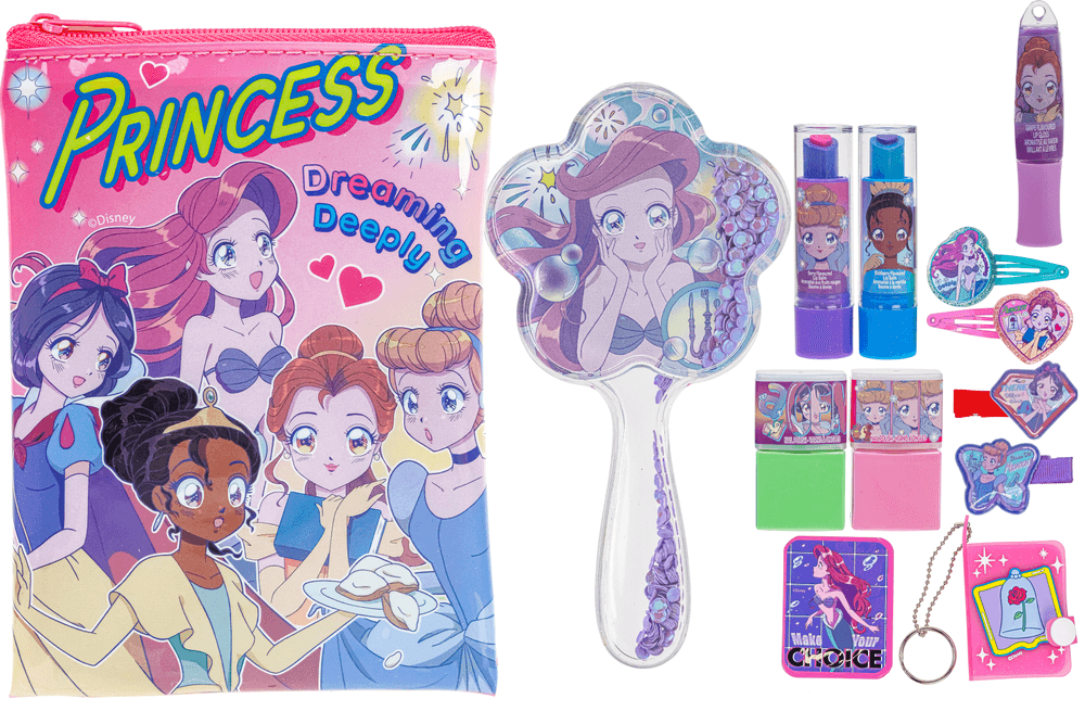 TownleyGirl Disney Princess Cosmetic Set - Multicolor - 13 Pcs