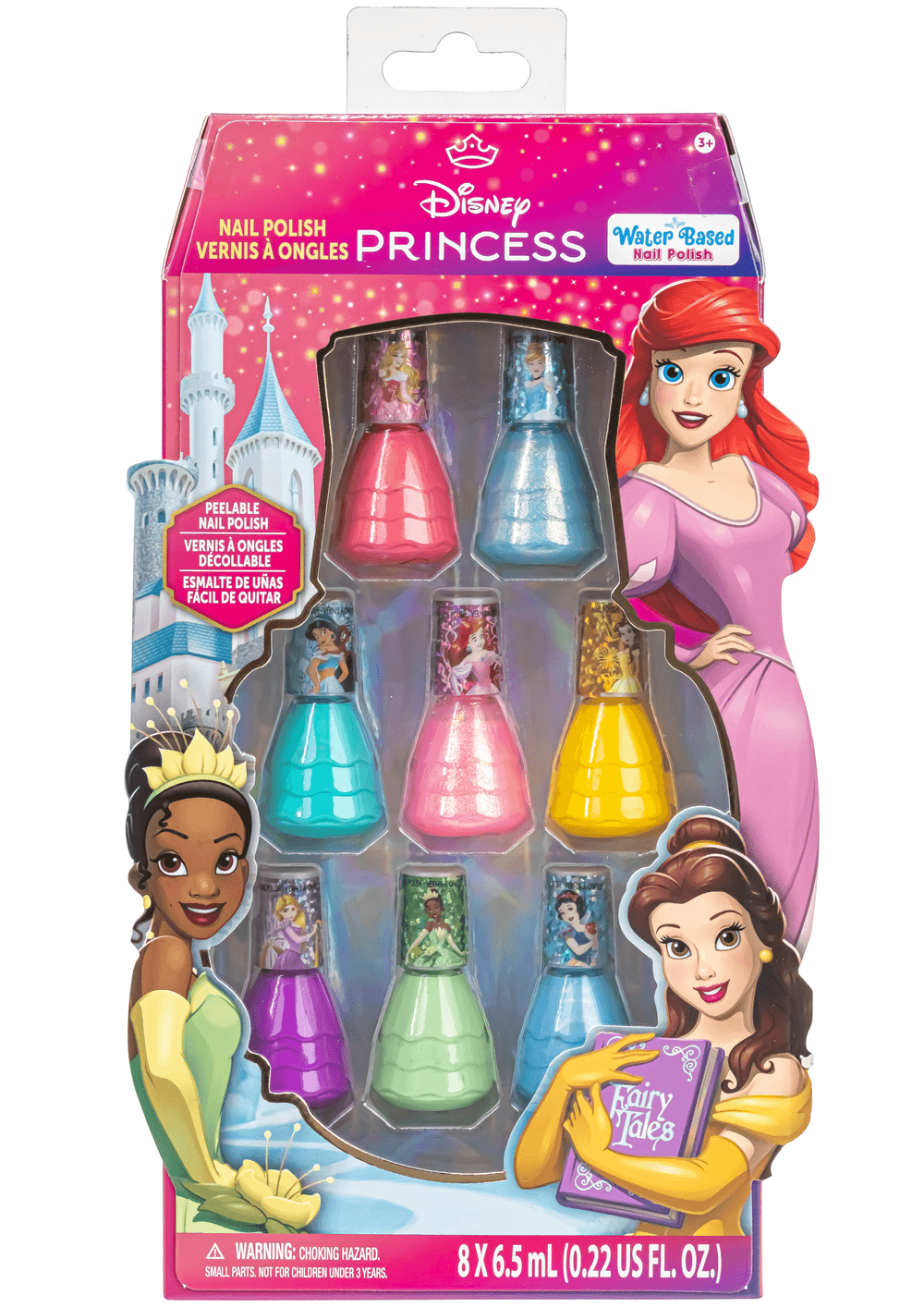 TownleyGirl - Disney Princess Nail Polish Set - Multicolor - 8 Pcs - 6.5 ml