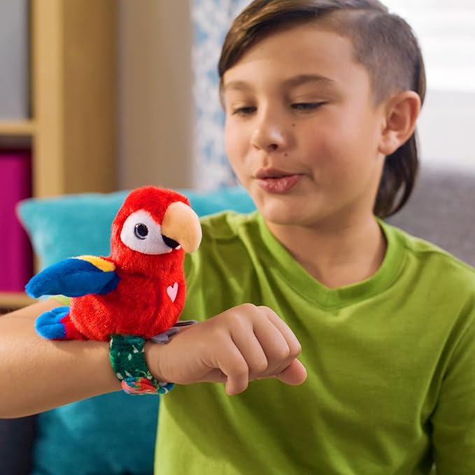 Happy Yappers - Interactive Bird Toy - Oriole & Red Parrot - 2 Pcs
