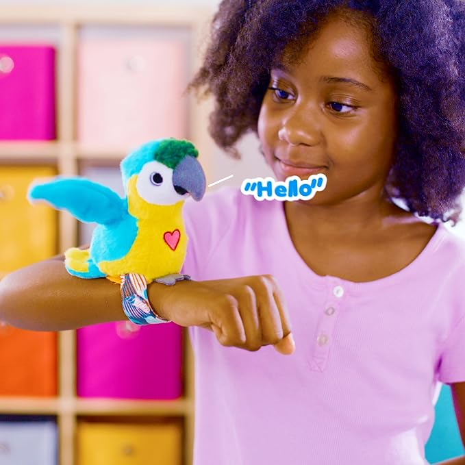 Happy Yappers - Interactive Bird Toy - Cockatoo & Blue Parrot - 2 Pcs