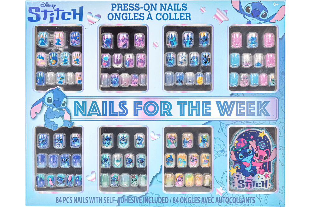 TownleyGirl - Disney Stitch Press-On Nails With Nail Accessory - 84 Pcs