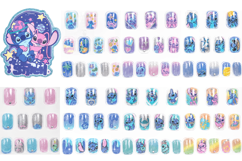 TownleyGirl - Disney Stitch Press-On Nails With Nail Accessory - 84 Pcs