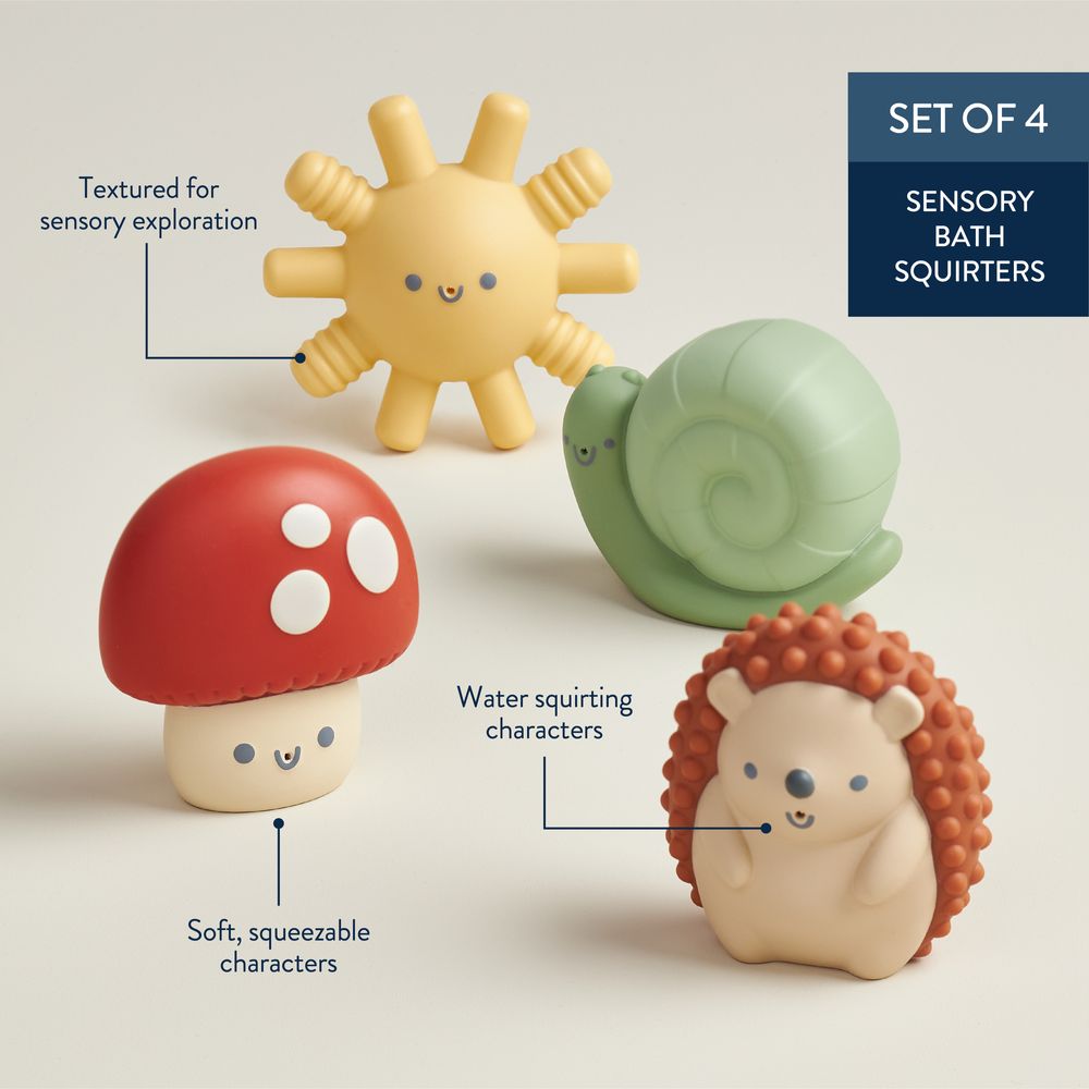 Itzy Ritzy - Bath Time Squirt Toys - 4pc Set