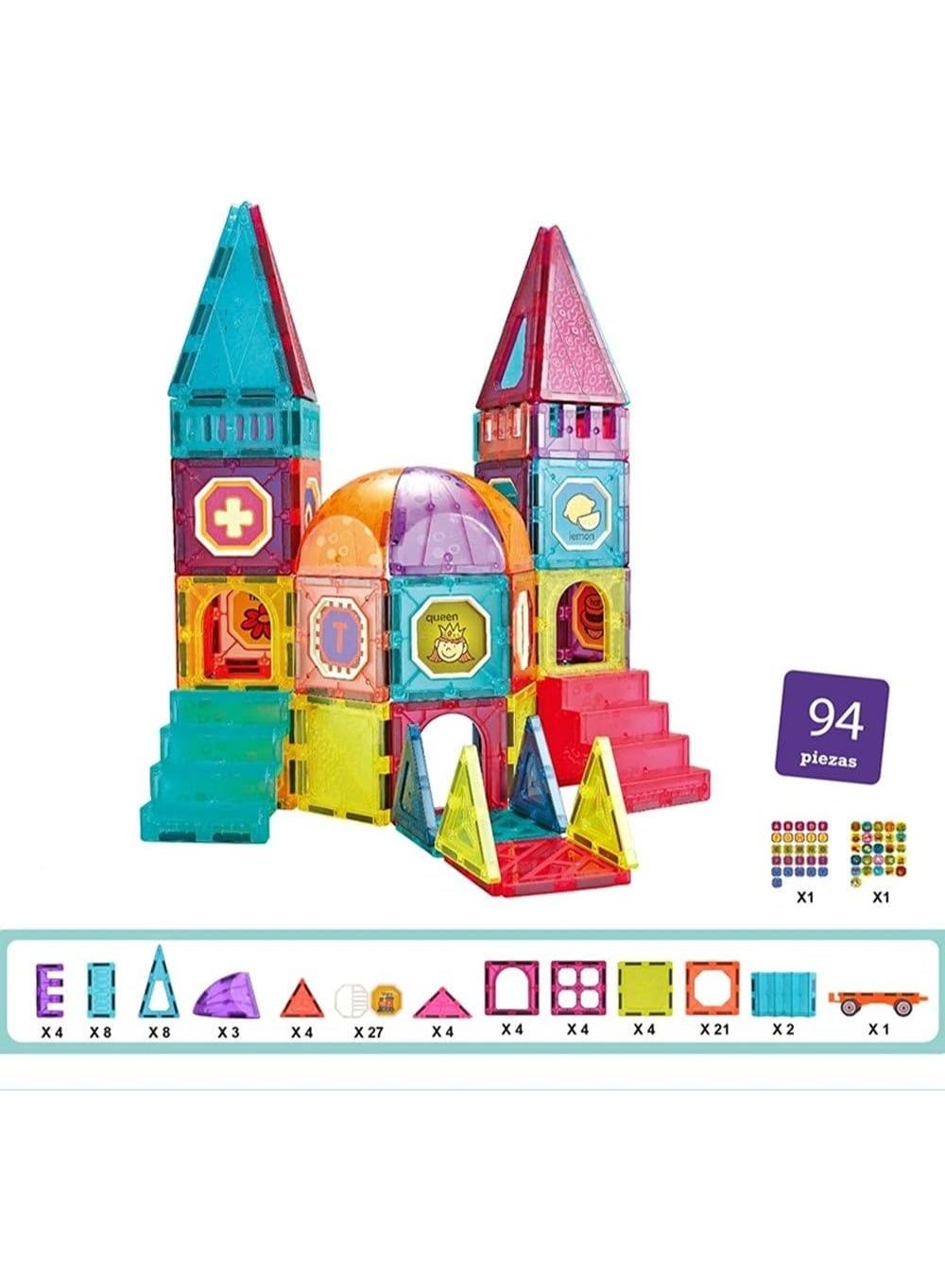Little Hero - Magnetika DIY Castle Magnetic Blocks - 94 Pcs