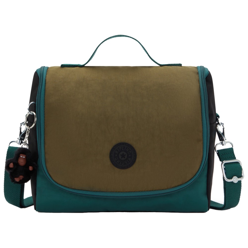 Kipling - Kichirou Lunch Bag With Trolley Sleeve - Black Khaki Block - Large