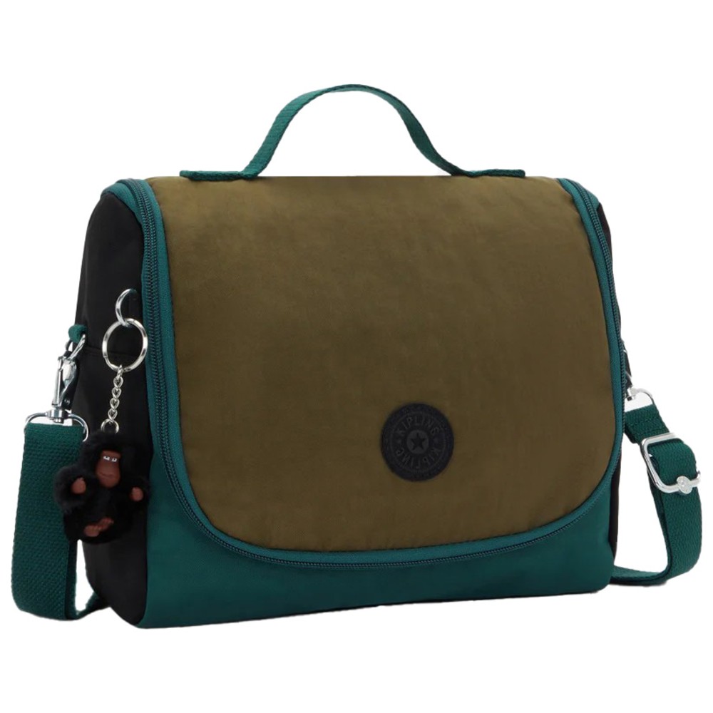 Kipling - Kichirou Lunch Bag With Trolley Sleeve - Black Khaki Block - Large